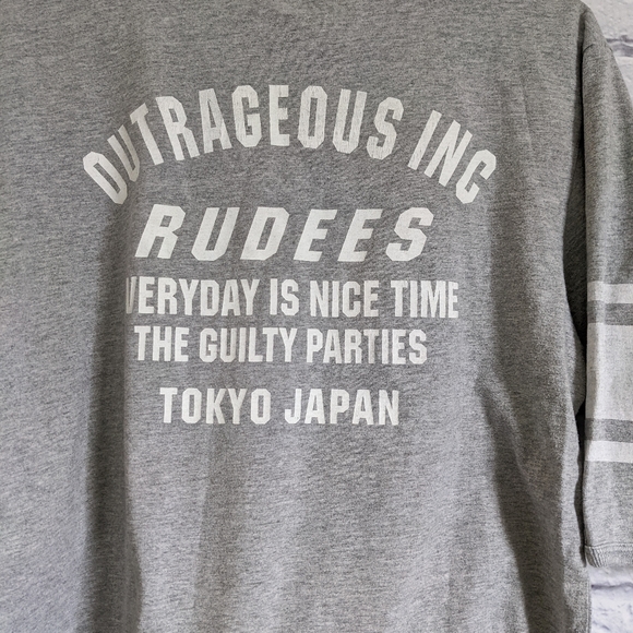 Wacko Maria Rudees Rio T Shirt L Gray Guilty Parties Outrageous Inc Tokyo Japan - Picture 4 of 5